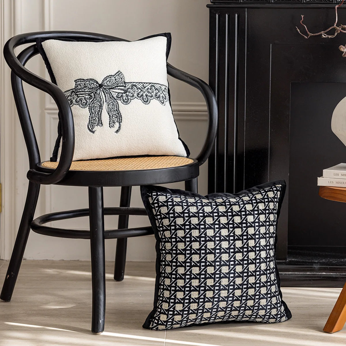 Nordic Black White Cushion Cover