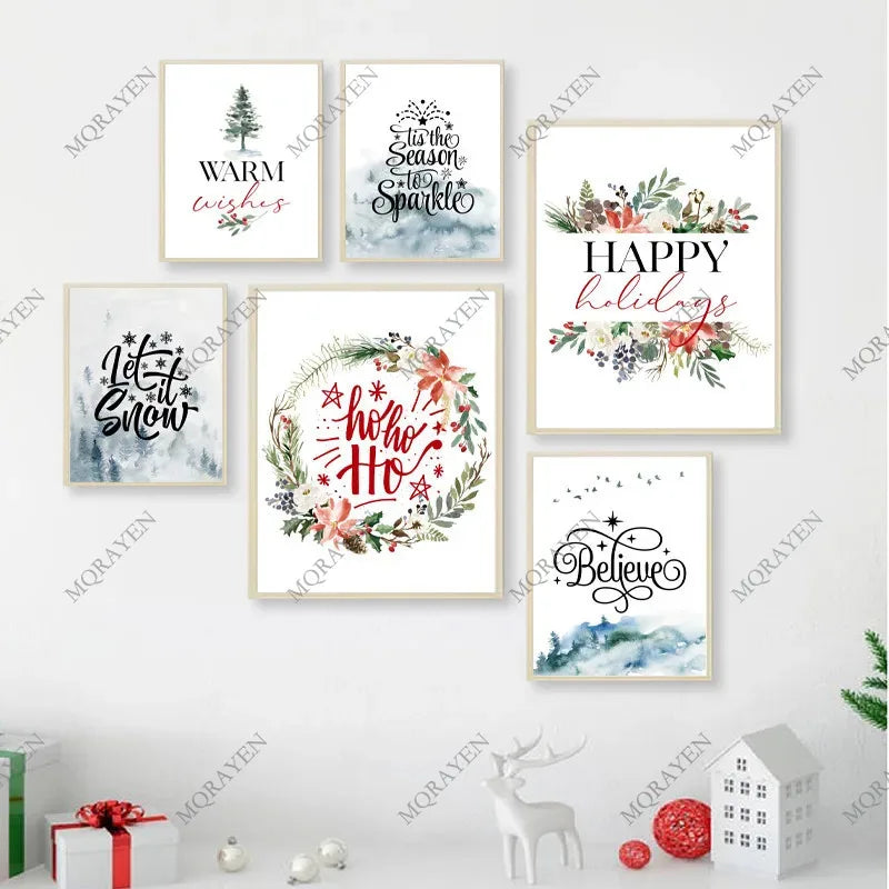Holiday Decor Christmas Theme Prints