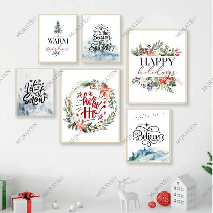 Holiday Decor Christmas Theme Prints