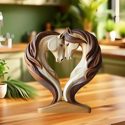 Decorative Wooden Horse Decor