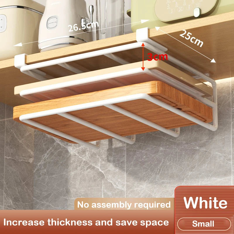 Kitchen Under Cabinet Basket Storage Shelf