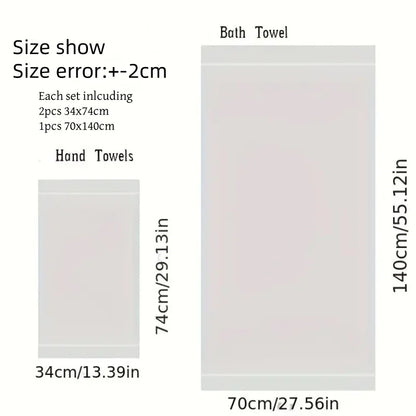 3PCS Bathroom Towel Set