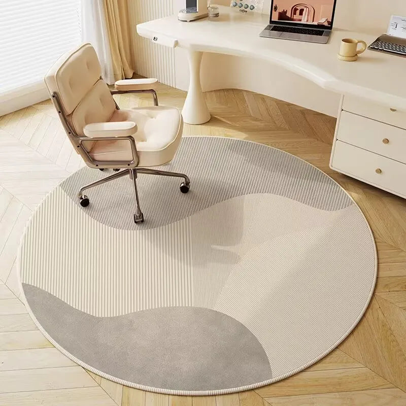 Ins Play Area Round Rugs Non-Slip Circle Classroom Rug Game Floor Mat for Bedroom Living Room Office Entryway Home Decor