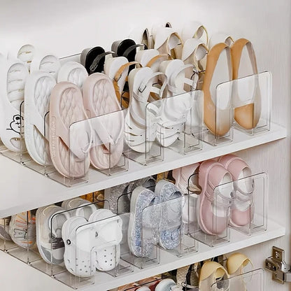 2/4 Pack Space-Saving Vertical Shoe Rack Organizer