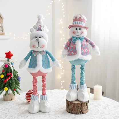 Christmas decorations - Santa Claus, snowmen, and reindeer
