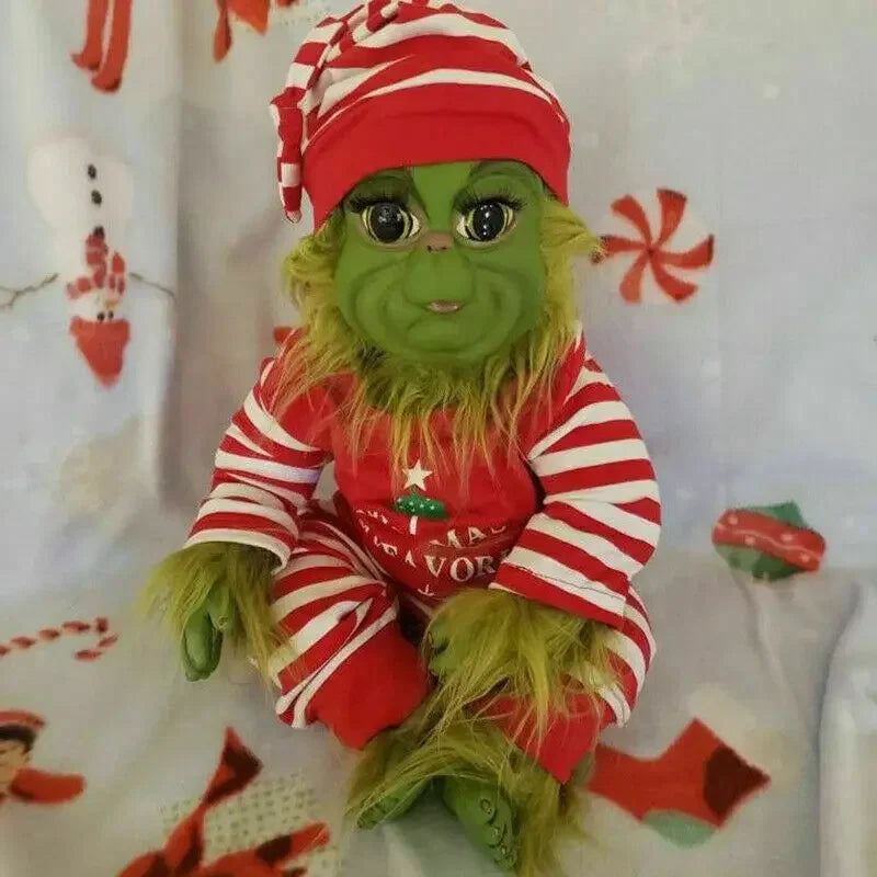 The Grinch Plush in Santa Suit