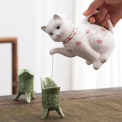 Ceramics Cat Teapot