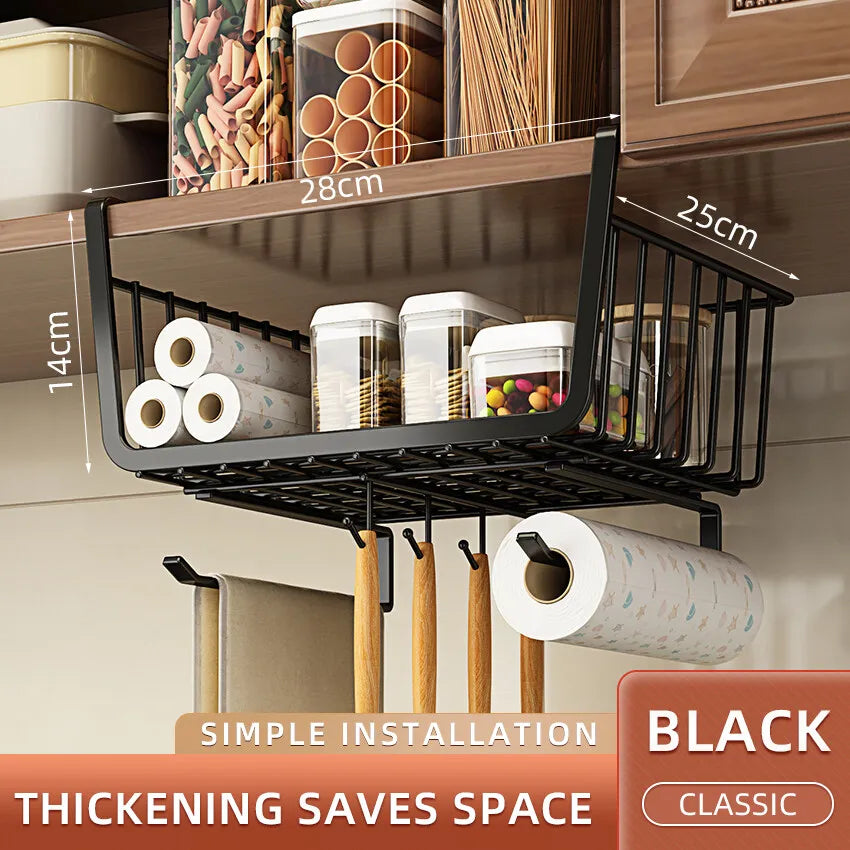 Kitchen Under Cabinet Basket Storage