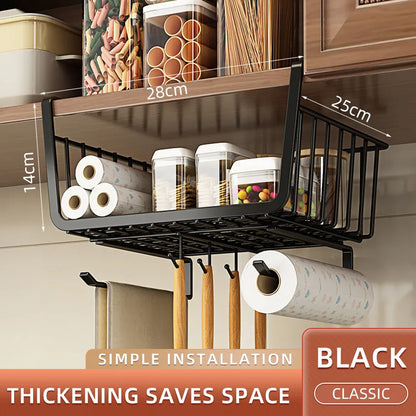 Kitchen Under Cabinet Basket Storage
