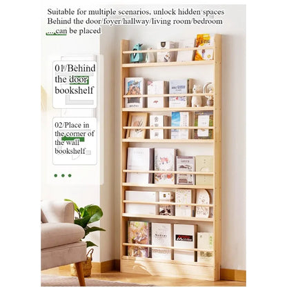 Simple Solid Wood Bookshelf,