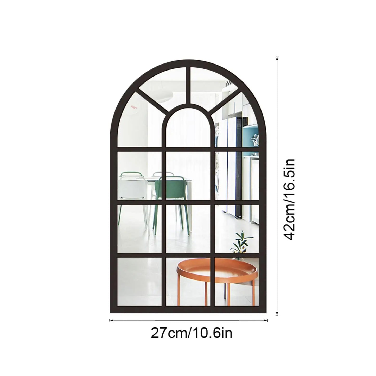 Arched Window Wall Mirror
