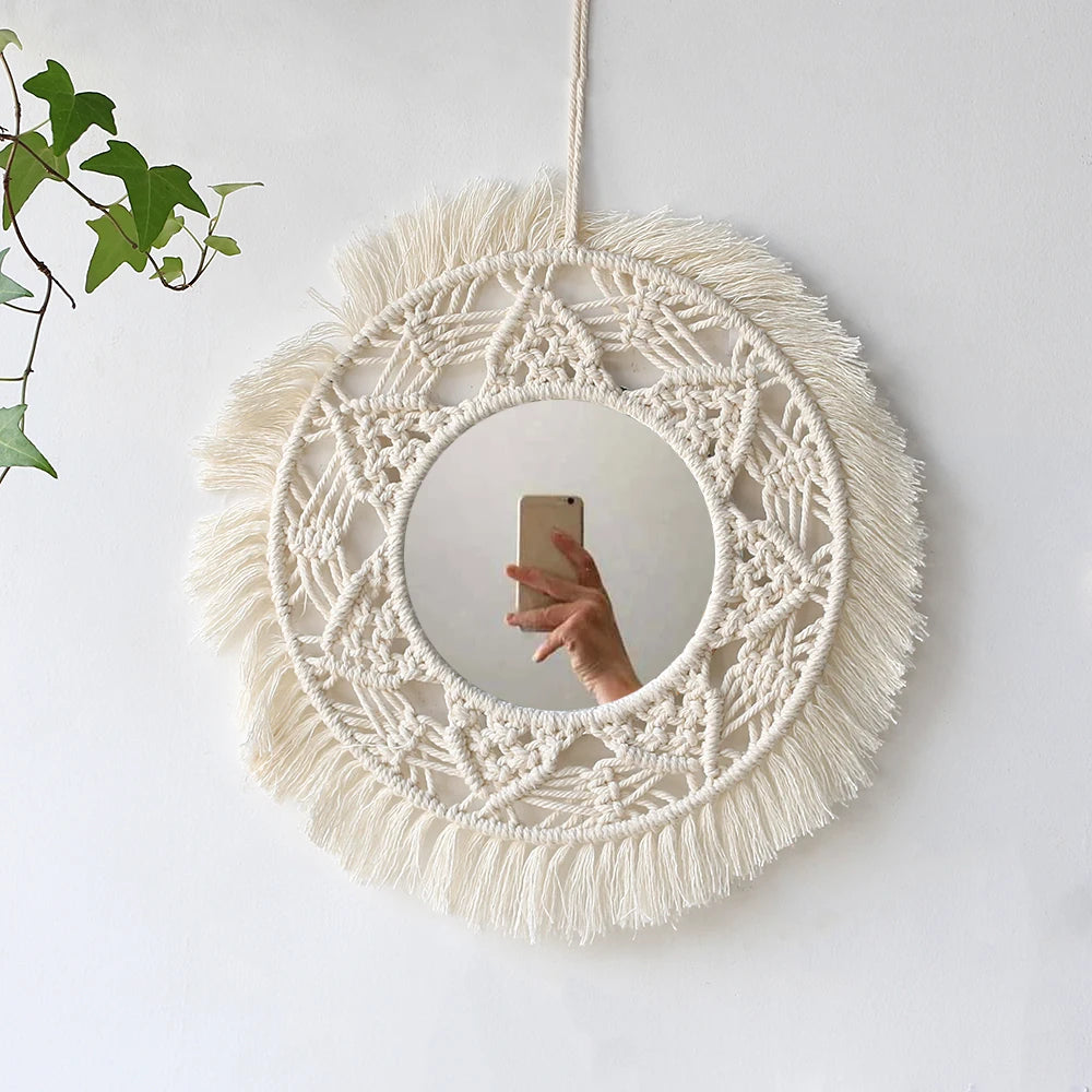 Macrame Mirror Wall Decorations