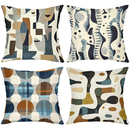 Modern Patterned Throw Pillow Covers