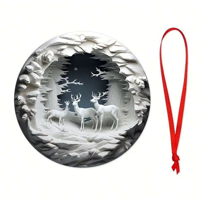 Wooden Christmas Tree Ornaments