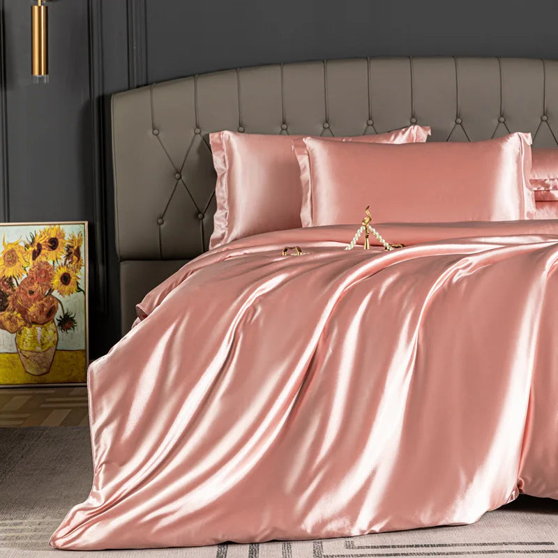 Pure 100% Silk Bedding Sets in Various Colors and Sizes