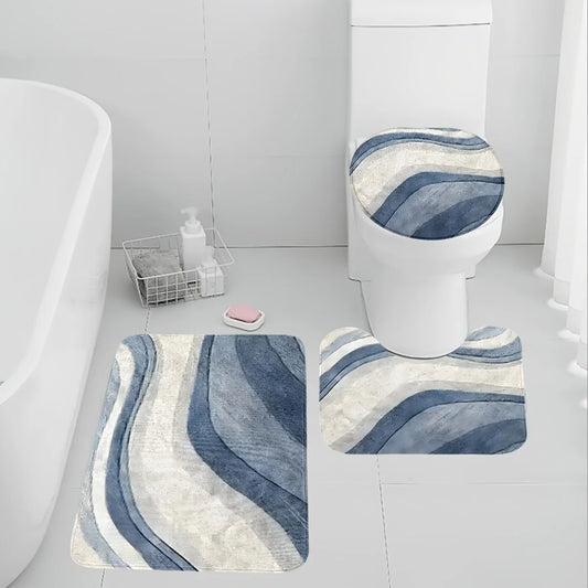 3-piece bathroom rug set