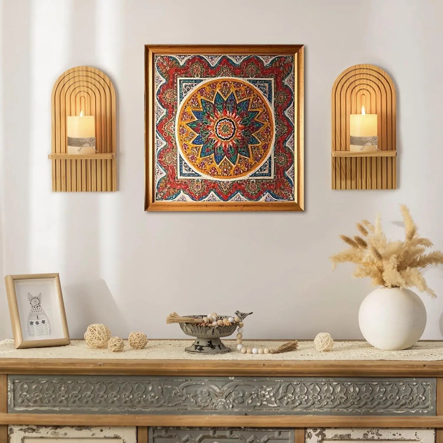 Boho Wooden Shelves