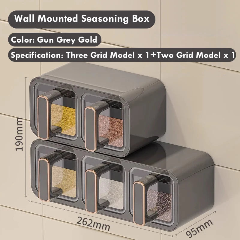 Kitchen Seasoning Storage Rack Combination Set