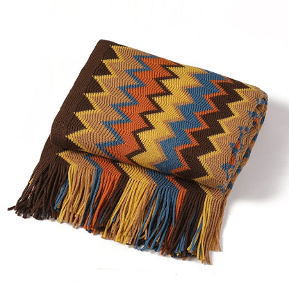 100% Cotton Bohemian Style Blanket