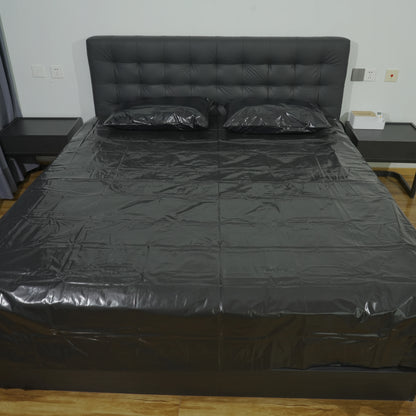 3pc bedding set - 1 bed sheet +2 PU pillowcases