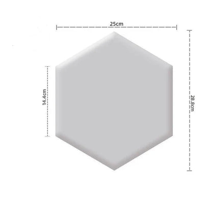 1PC Hexagon Adhesive Bed Headboard