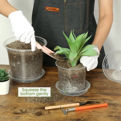 72pcs/set Clear Nursery Pots