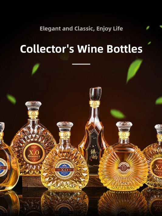 High-End Lead-Free Transparent Glass Decanter