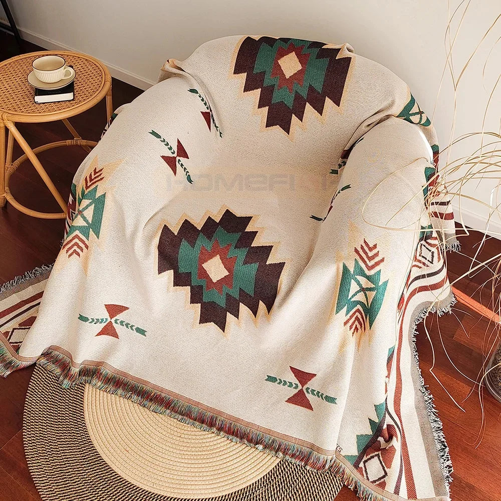 Aztec Blanket Throw Blanket