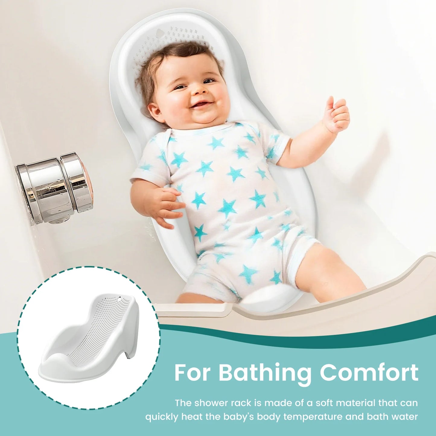 Soft Baby Bath Support for Newborns in Tiny Dream Collection