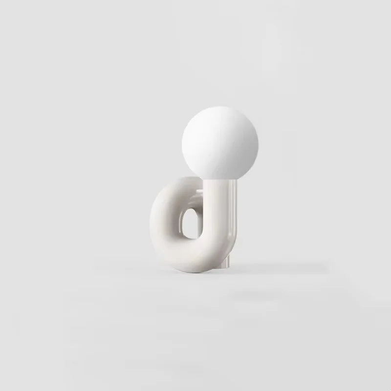 Modern glass spherical table lamp