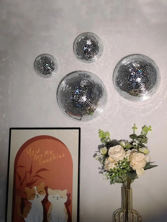 Wall Disco Ball Mirrored Designs