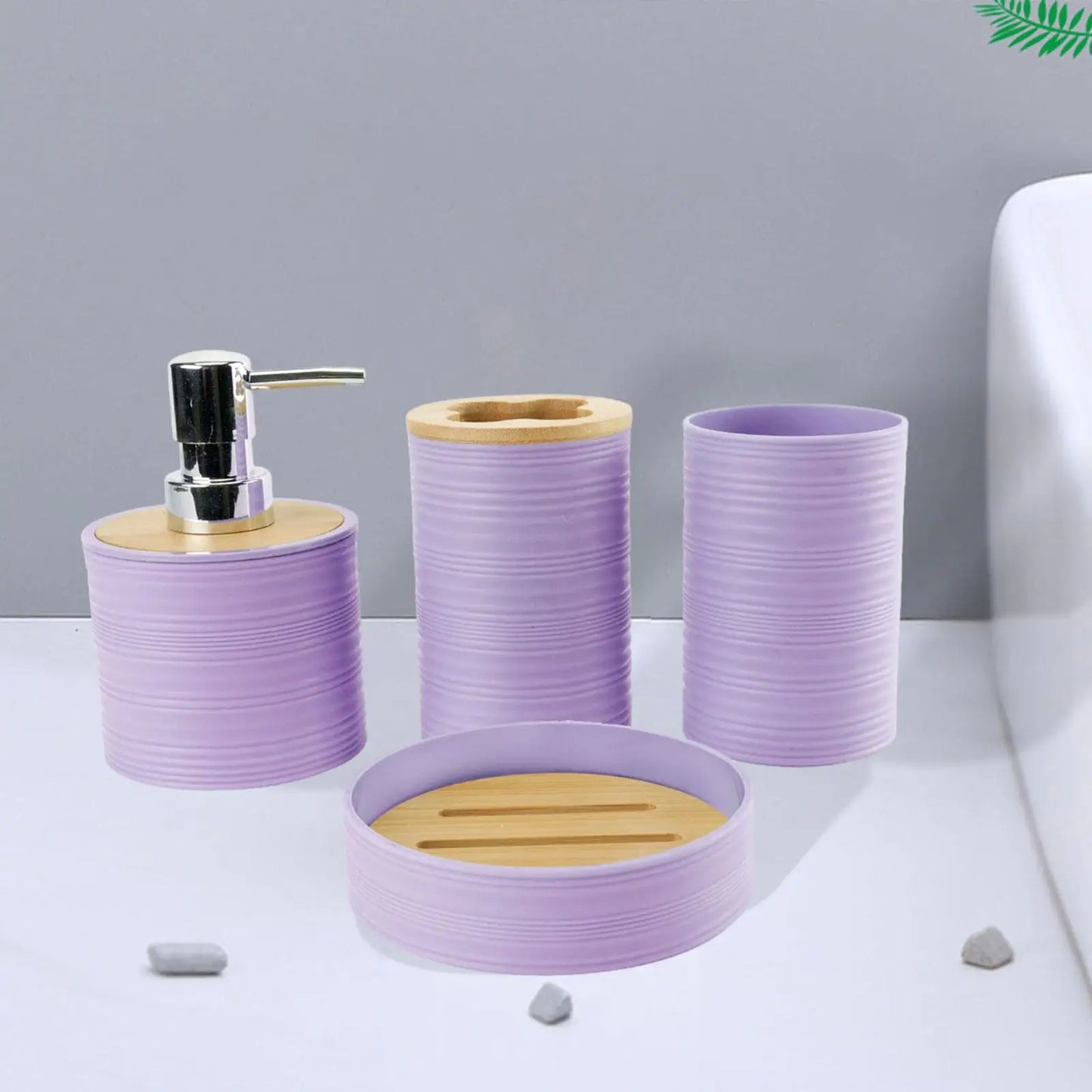4 Pieces Bathroom Accessories-Soap Dispenser