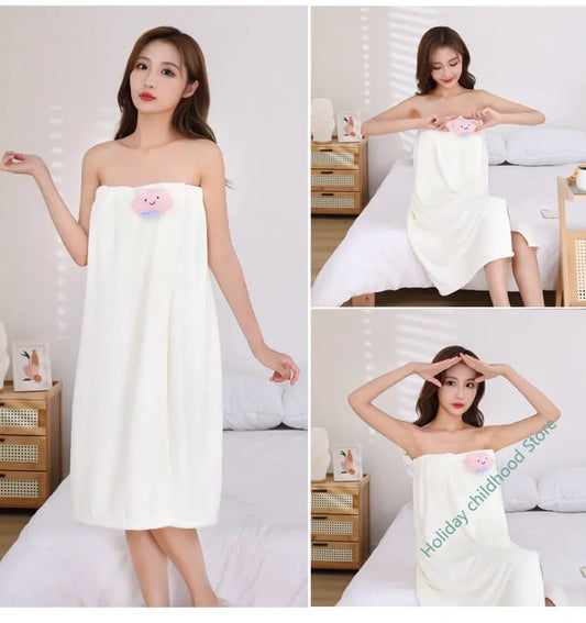 Bath Towel Women Wearable Wrap