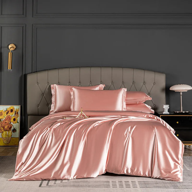 Pure 100% Silk Bedding Sets in Various Colors and Sizes