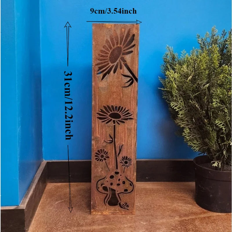 Fairy and Mushroom Garden Column/ Outdoor-Indoor