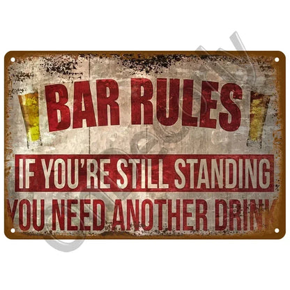 Retro Alcohol Brand Signs
