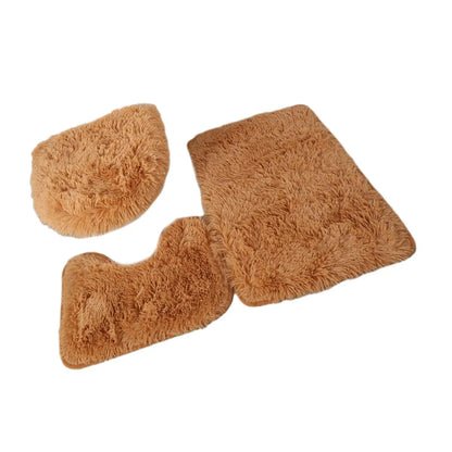 3 Pieces Bathroom Rug Set