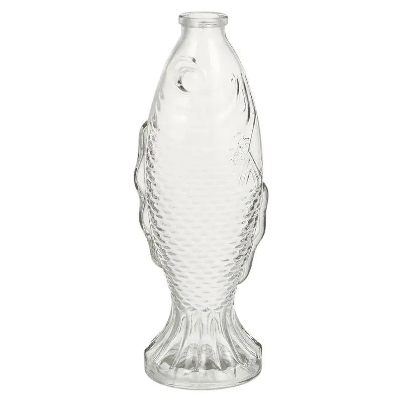 Glass Flower Fish Vase
