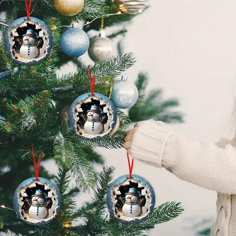 Wooden Christmas Tree Ornaments