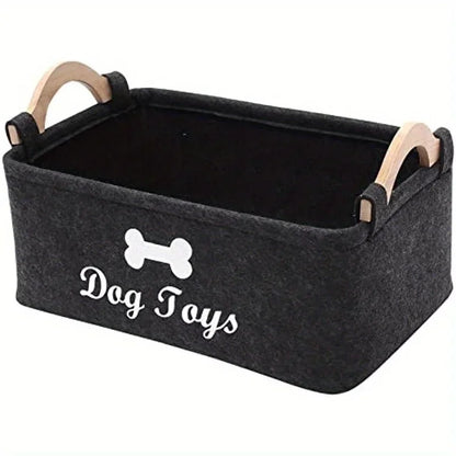 Felt Pet Toy Box for Pawsome Comforts