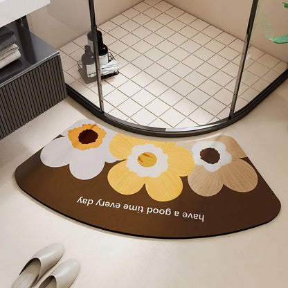 Arched Bathroom Floor Mat