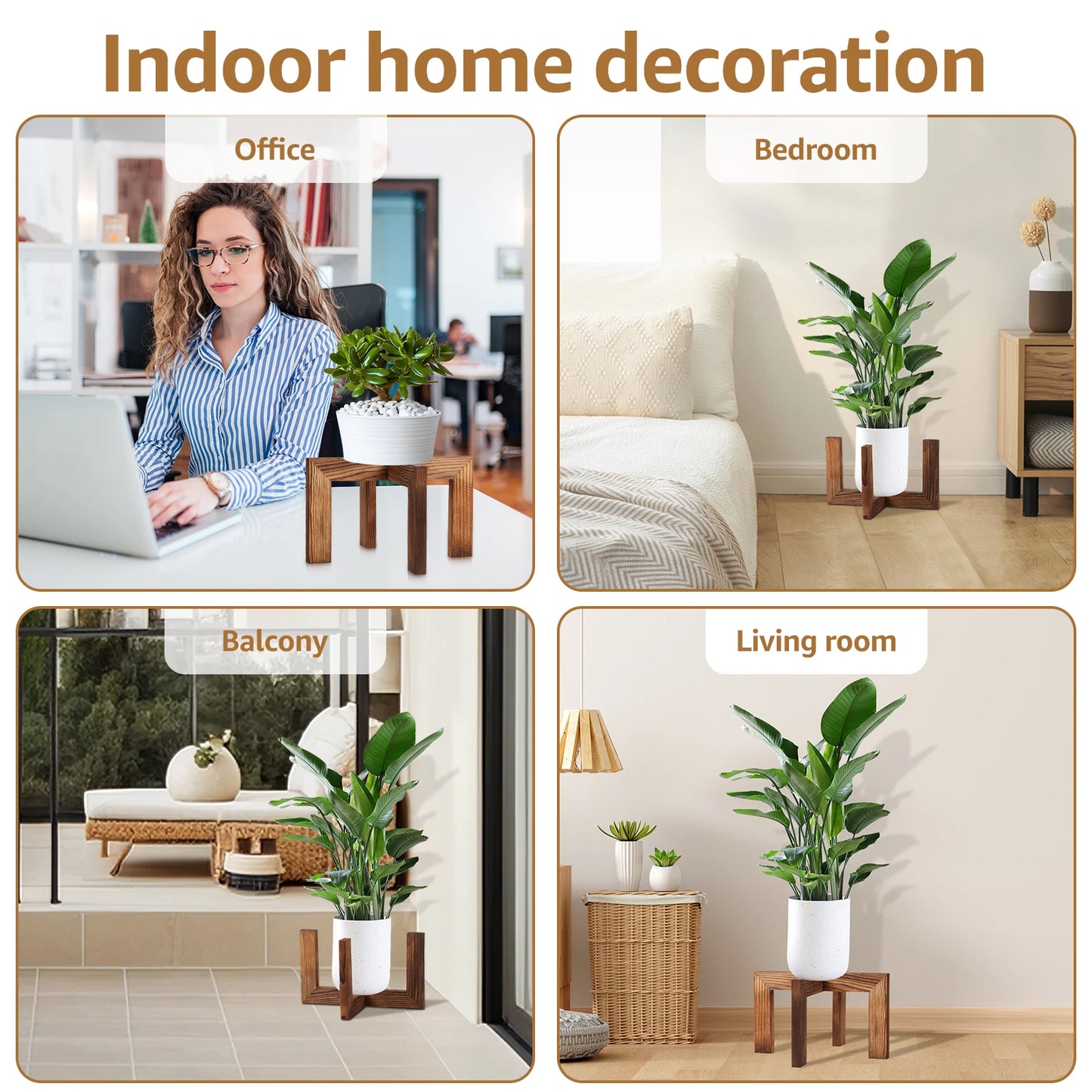 Indoor Wooden Plant Stand