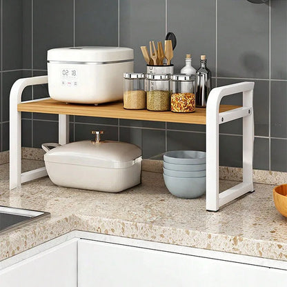 Kitchen Layered Shelves For Countertops