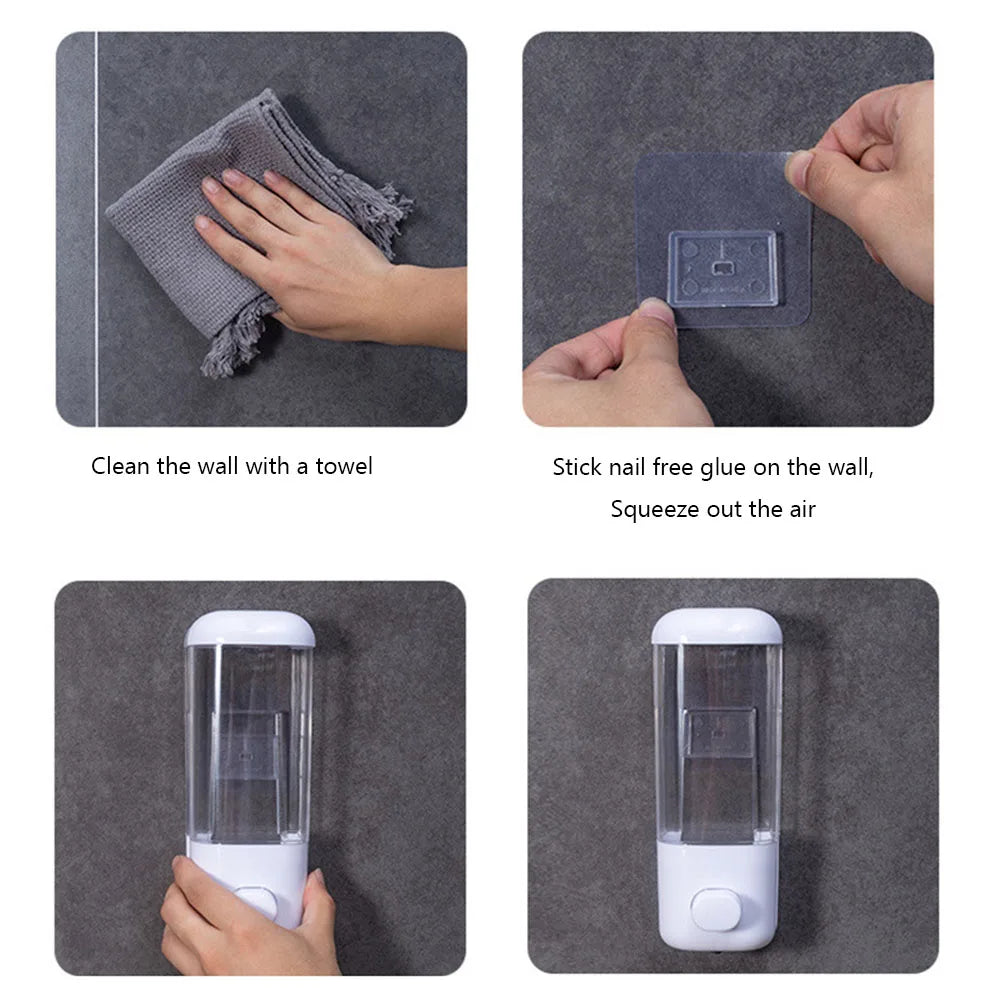 500ML Wall Mounted Shampoo Soap Dispenser