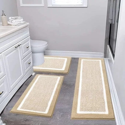 Washable Microfiber Bathroom Rugs