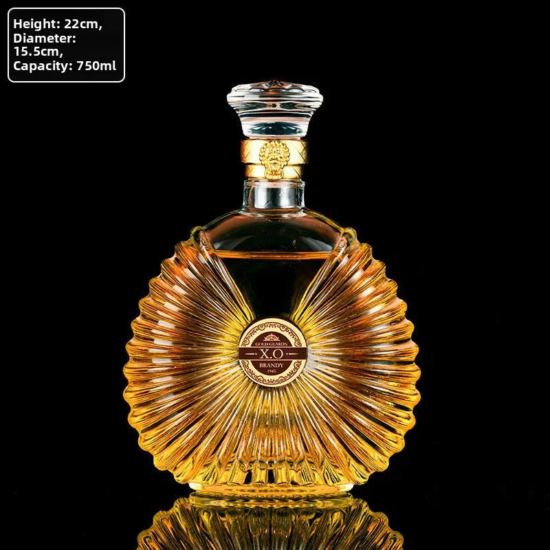 High-End Lead-Free Transparent Glass Decanter