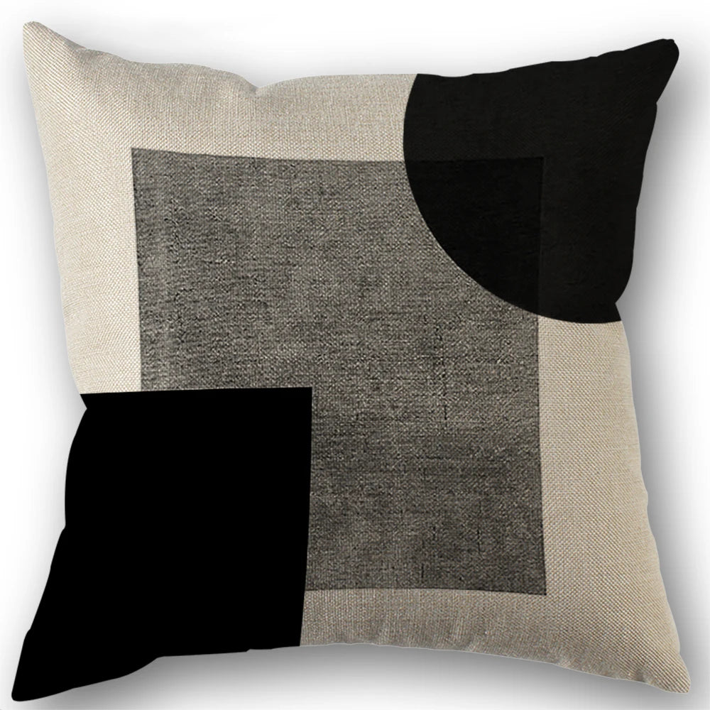 Modern Boho Abstract Geometric Pillow Cover