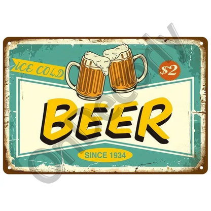 Retro Alcohol Brand Signs