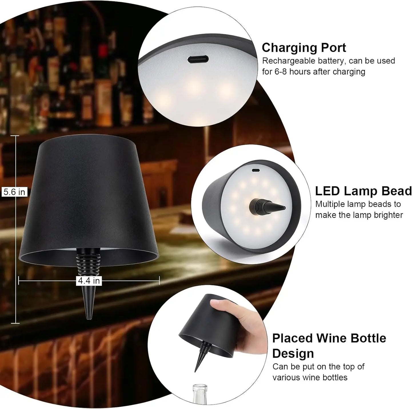 Bottle LED Lamp Desktop