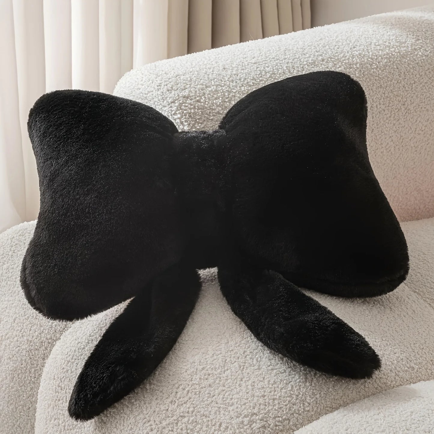 1pc Simple Pink Bow Shaped Pillows
